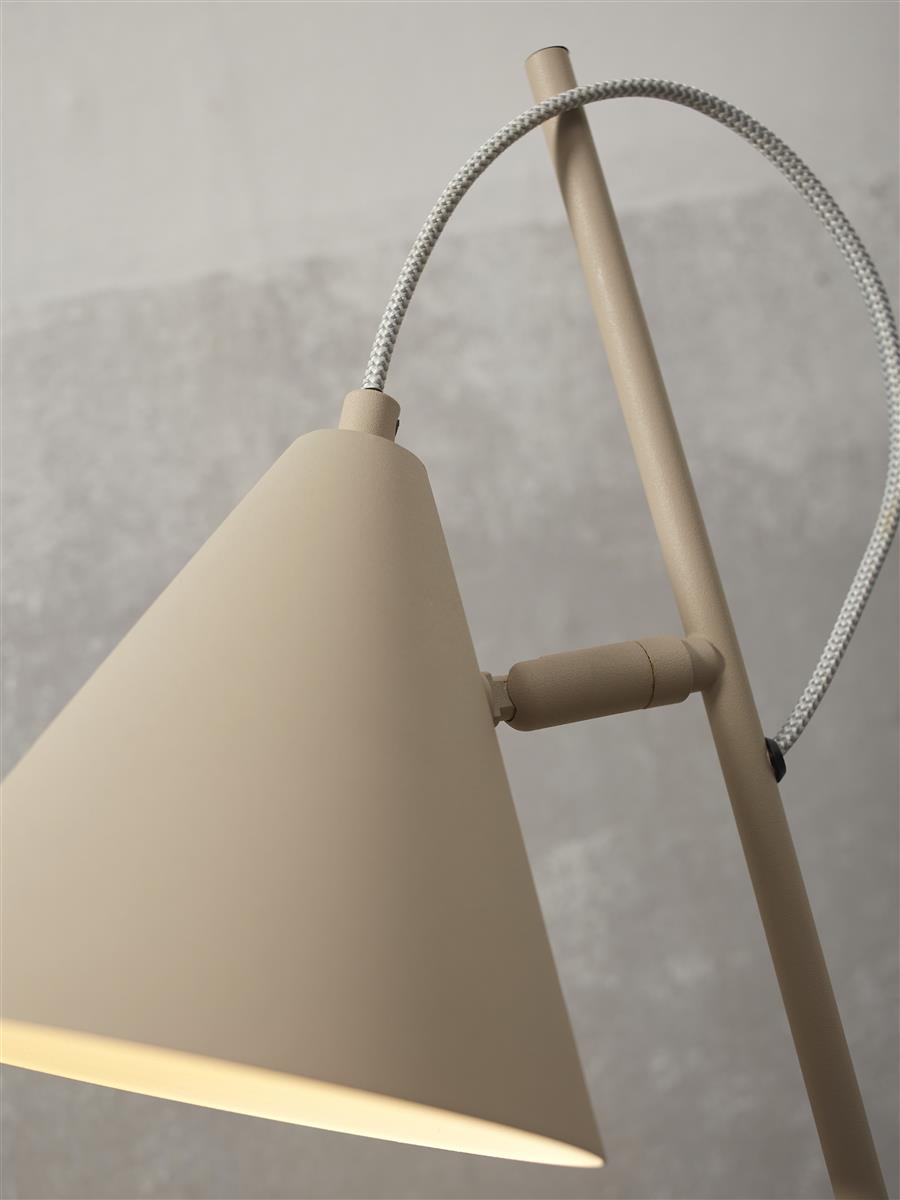 It's about RoMi Tischlampe LISBON grau | 18x29x50,5cm