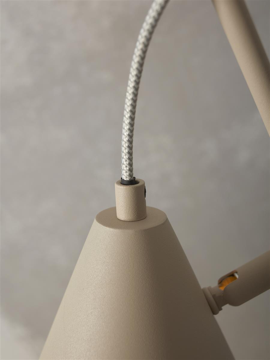 It's about RoMi Tischlampe LISBON grau | 18x29x50,5cm