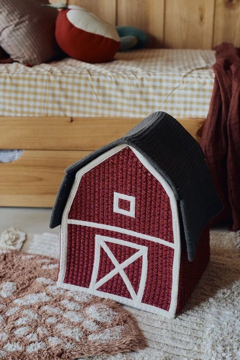 Lorena Canals Basket Farm House rot | 41x32x34cm - Sir Henrys