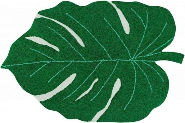 Lorena Canals waschbarer Teppich LEAF grün | 180x120cm