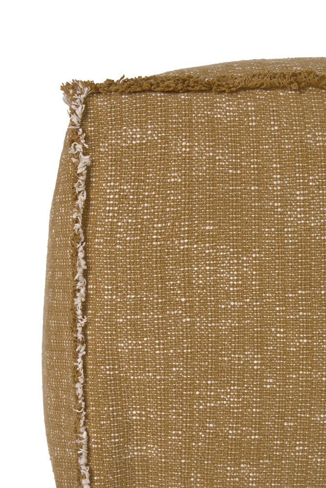 Lorena Canals Handgewebter Pouf Ochre | 45x45cm - Sir Henrys