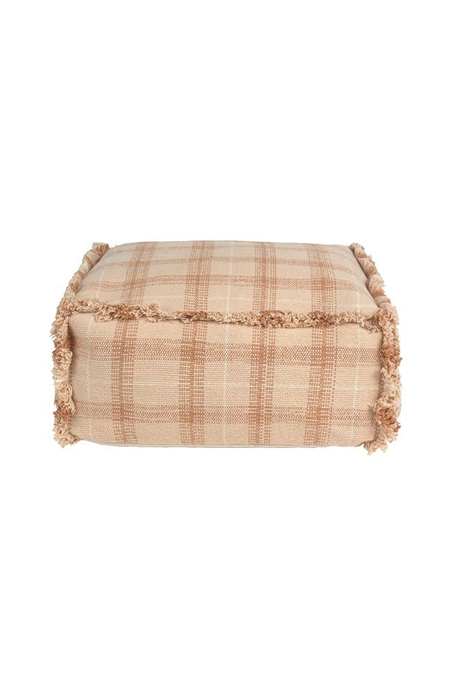 Lorena Canals Handweb - Pouf Rose | 40x40cm - Sir Henrys