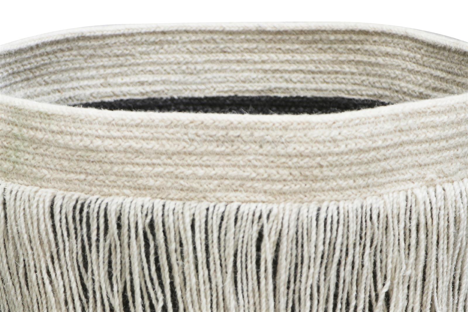 Lorena Canals Korb NOMAD ZARANG charcoal | 33x33cm - Sir Henrys