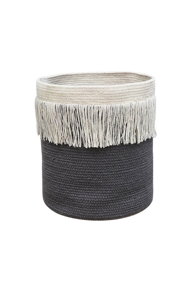 Lorena Canals Korb NOMAD ZARANG charcoal | 33x33cm - Sir Henrys