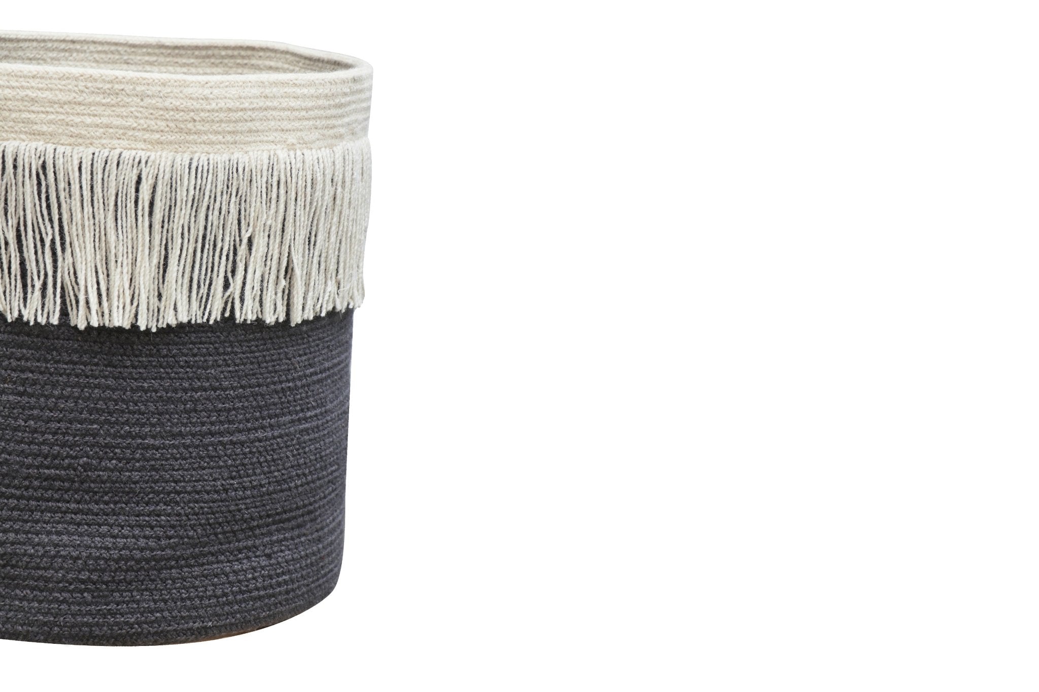 Lorena Canals Korb NOMAD ZARANG charcoal | 33x33cm - Sir Henrys