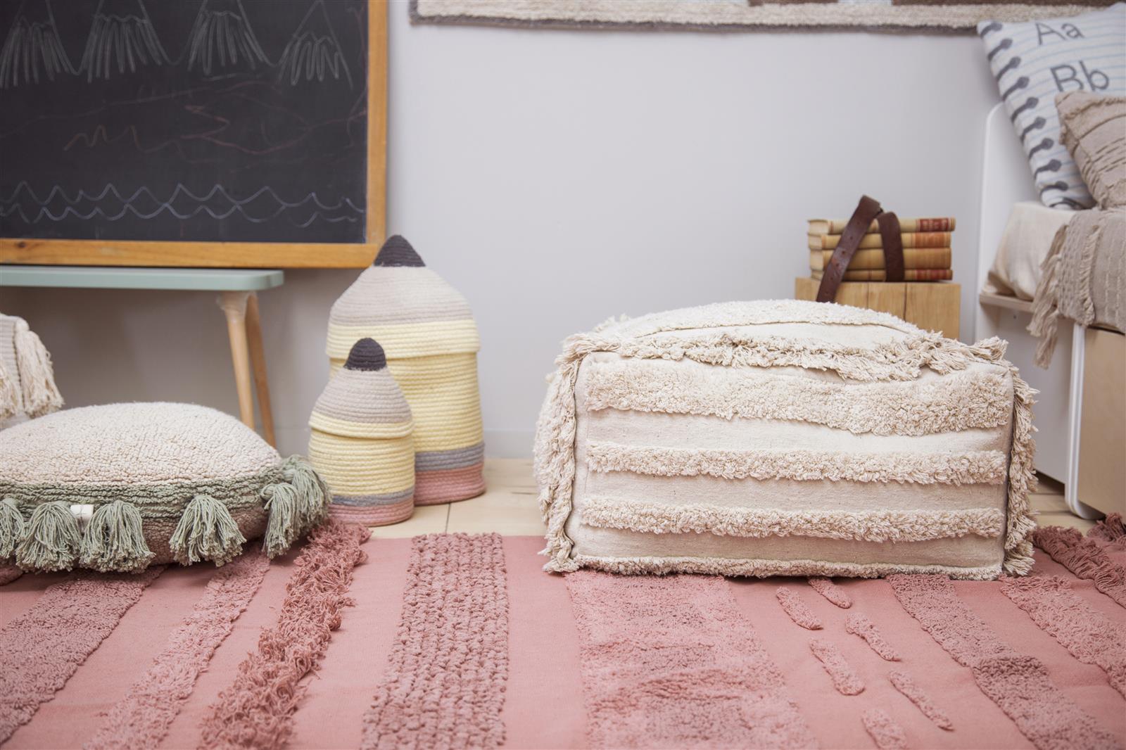Lorena Canals Pouf AIR NATURAL | 54x54cm - Sir Henrys