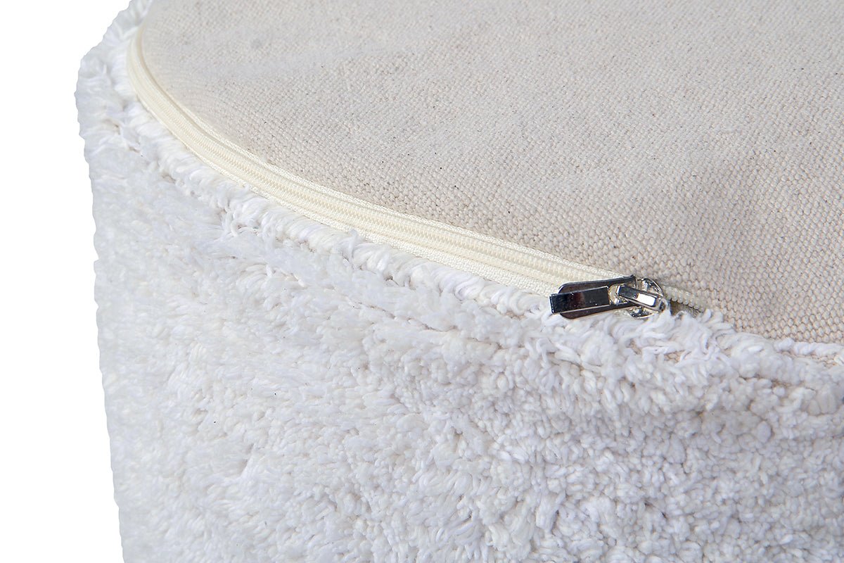 Lorena Canals Pouf CHILL creme | Ø50x20cm - Sir Henrys
