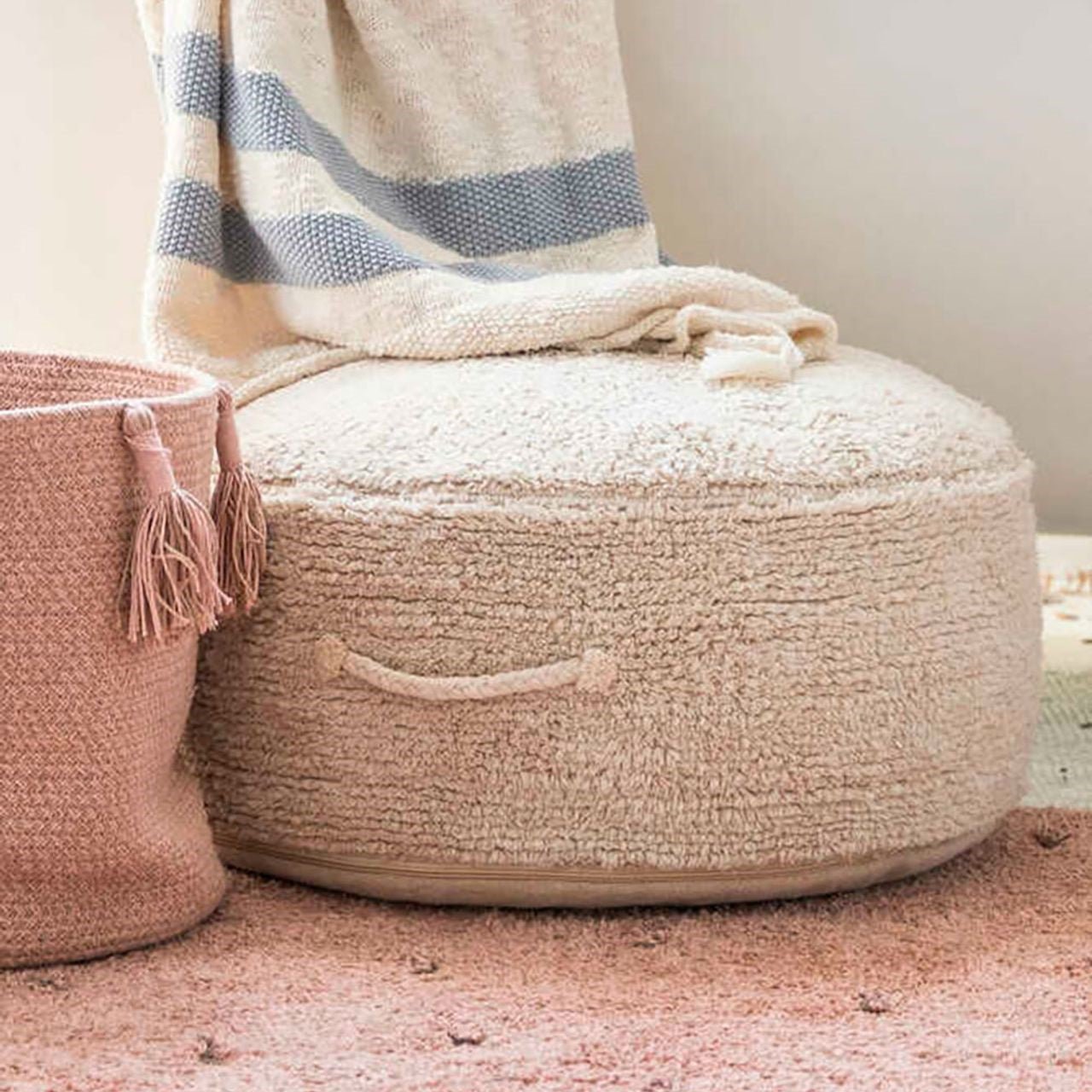 Lorena Canals Pouf CHILL natur | 50x50cm - Sir Henrys