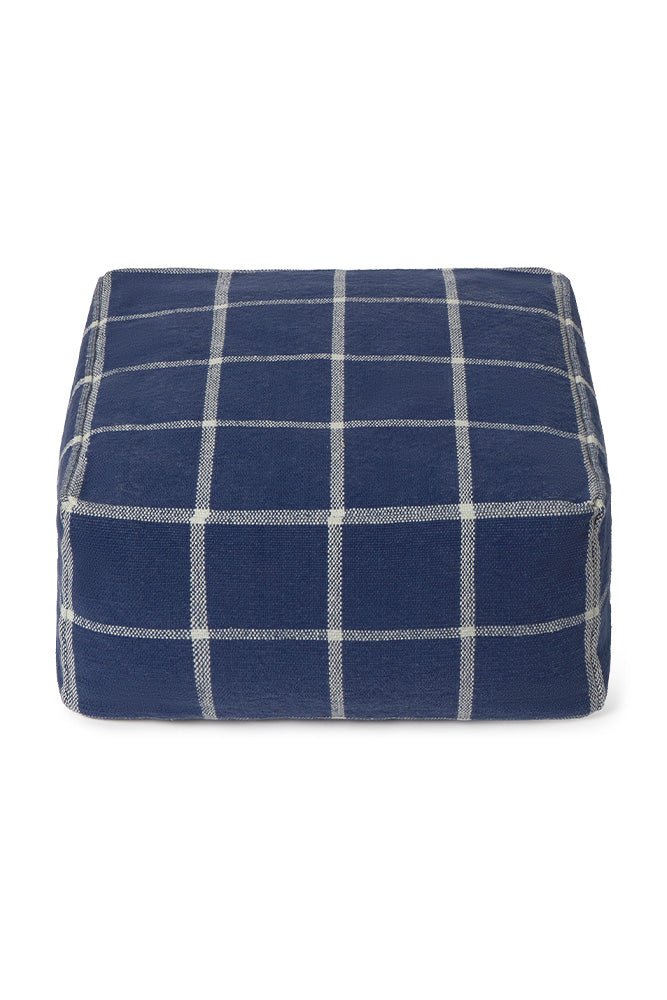 Lorena Canals Pouf GEO BLOCK navy blue | 45x45cm - Sir Henrys