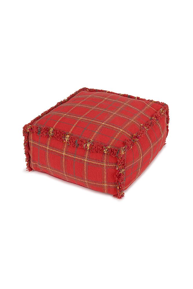 Lorena Canals Pouf HANDLOOM Mapple Rot | 40x40cm - Sir Henrys
