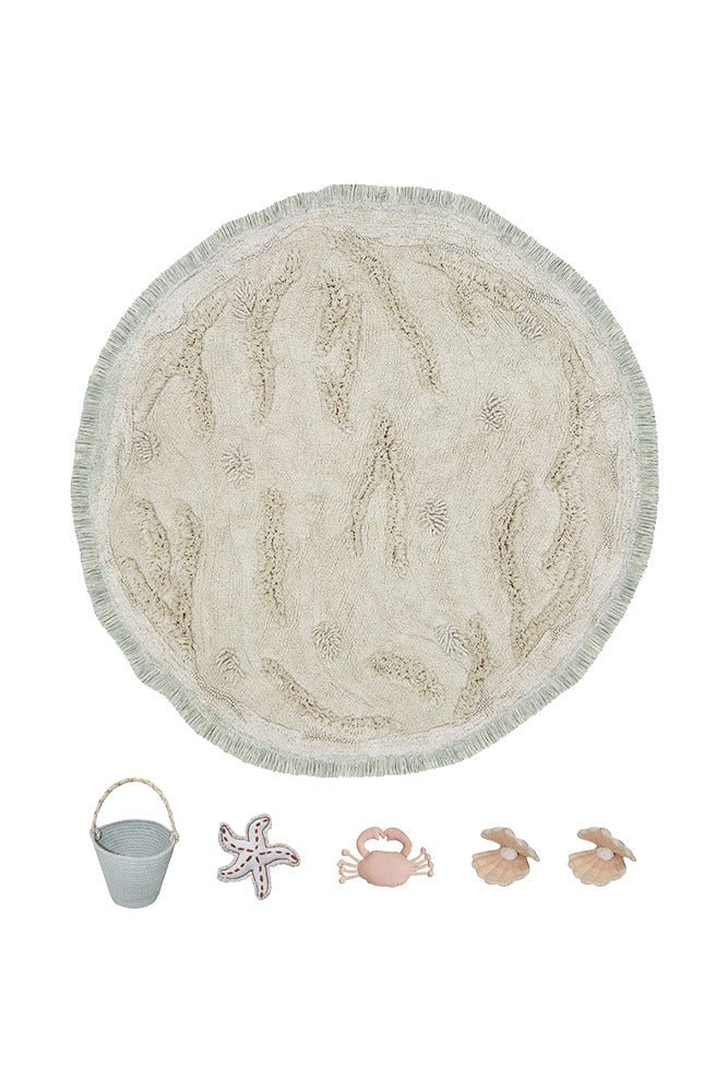 Lorena Canals Waschbarer Spielteppich ISLAND | 120x120cm - Sir Henrys