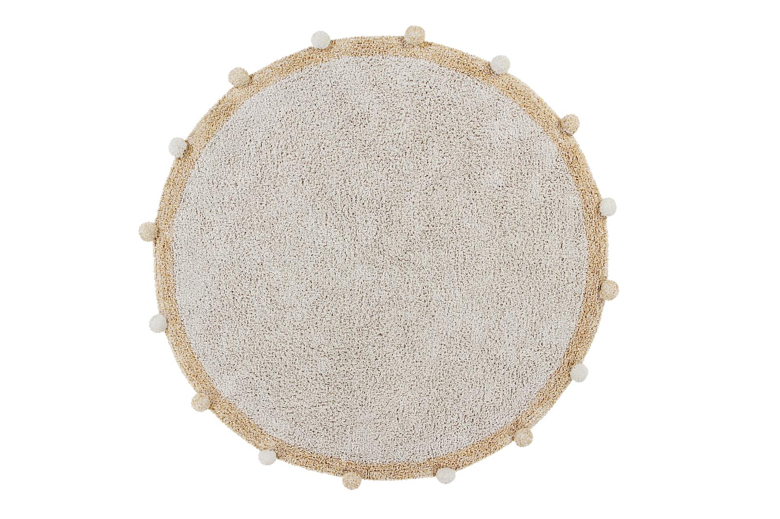 Lorena Canals waschbarer Teppich BUBBLY honig | 120x120cm - Sir Henrys