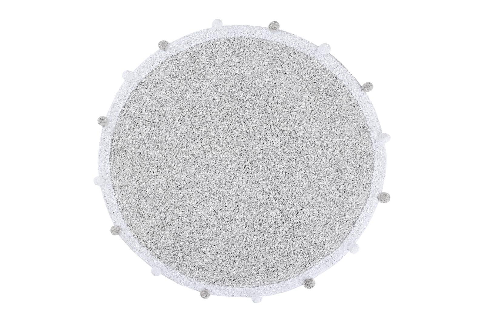 Lorena Canals waschbarer Teppich BUBBLY soft grau | 120x120cm - Sir Henrys