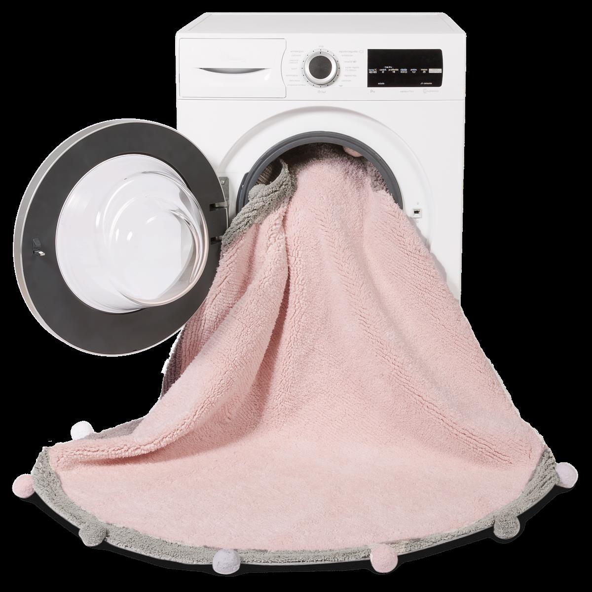 Lorena Canals waschbarer Teppich BUBBLY soft pink | 120x120cm - Sir Henrys