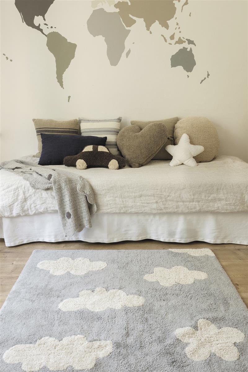 Lorena Canals waschbarer Teppich CLOUDS grau | 160x120cm - Sir Henrys