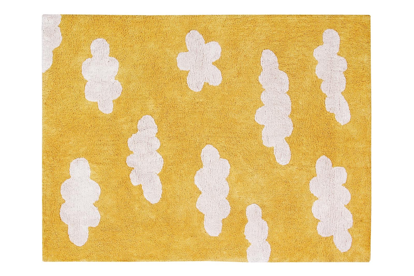 Lorena Canals waschbarer Teppich CLOUDS senffarben | 160x120 cm - Sir Henrys