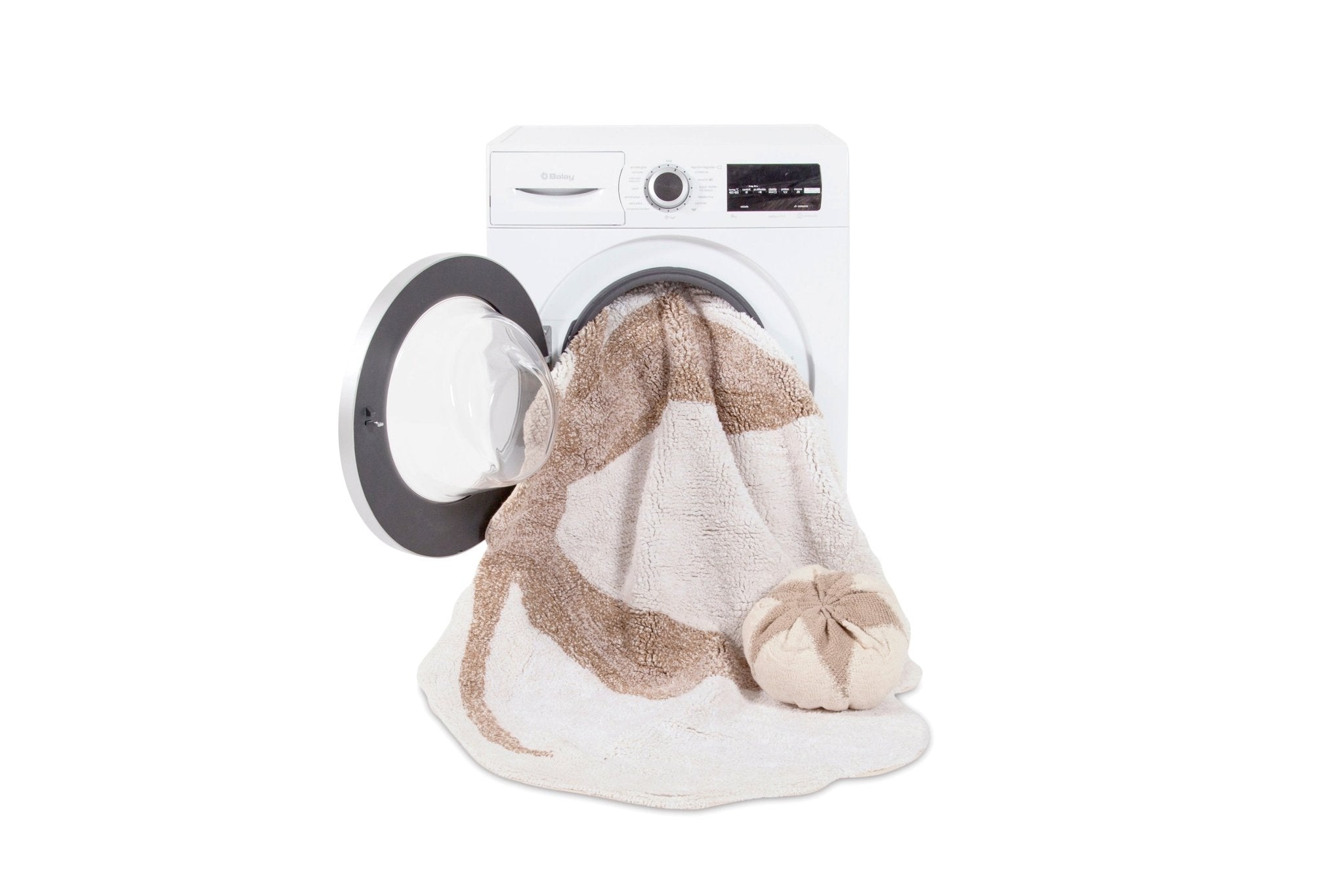 Lorena Canals Waschbarer Teppich COTTON FLOWER | 130x120cm - Sir Henrys