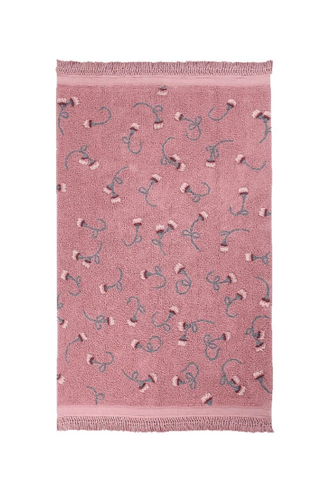 Lorena Canals waschbarer Teppich ENGLISH GARDEN rosa | 210x140cm - Sir Henrys