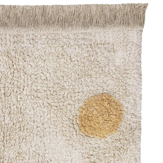 Lorena Canals waschbarer Teppich HIPPY DOTS honig | 160x120cm - Sir Henrys