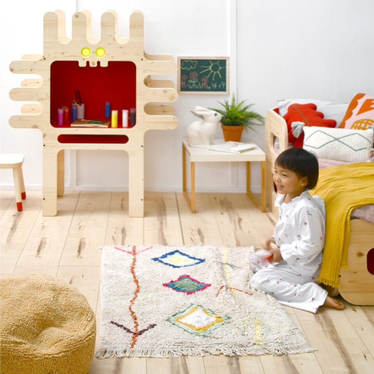 Lorena Canals waschbarer Teppich KAAROL natur bunt | 200x140cm | 200x140x0cm - Sir Henrys
