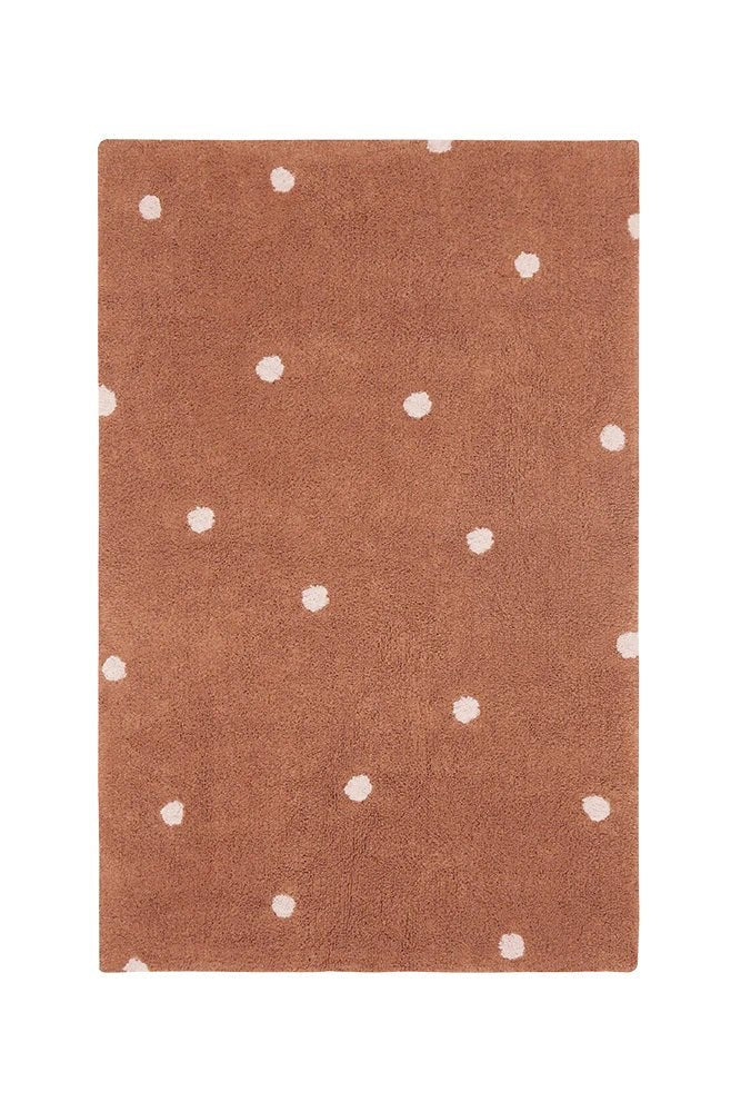 Lorena Canals waschbarer Teppich MINI DOT Kastanie | 150x100cm - Sir Henrys