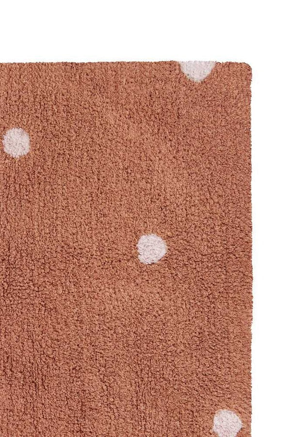 Lorena Canals waschbarer Teppich MINI DOT Kastanie | 150x100cm - Sir Henrys