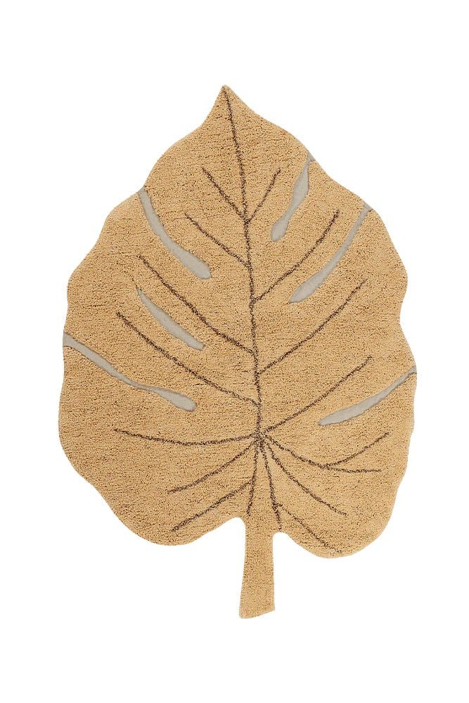 Lorena Canals waschbarer Teppich MONSTERA honig | 180x120cm - Sir Henrys