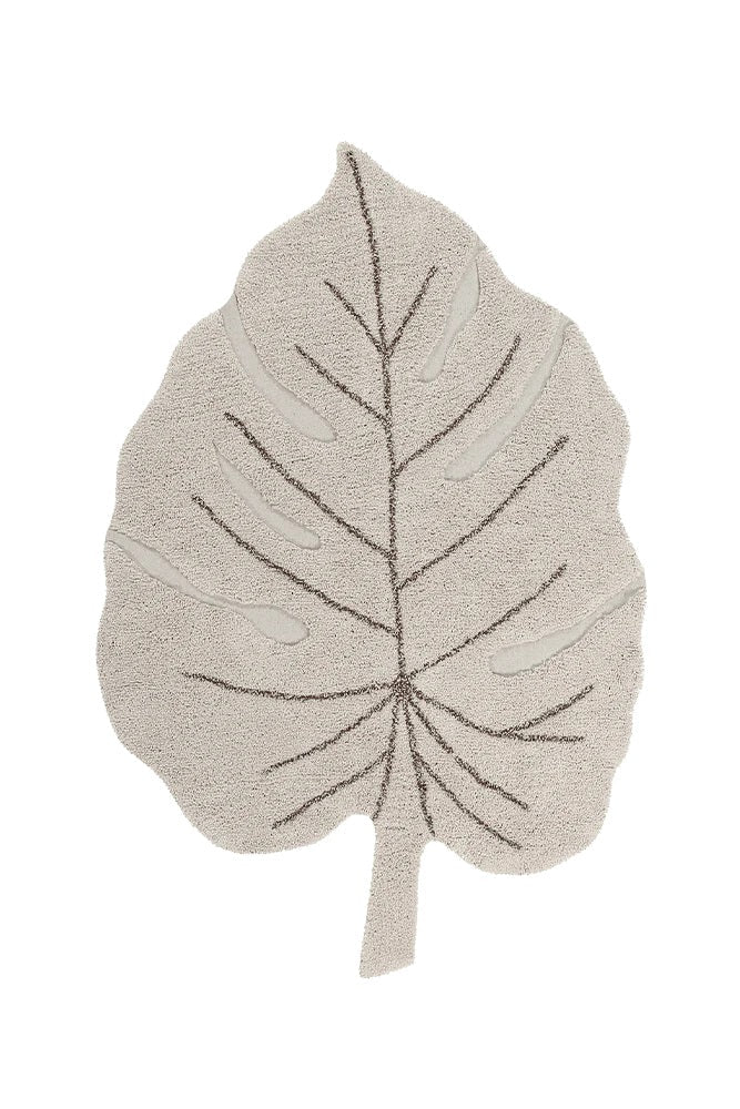 Lorena Canals waschbarer Teppich MONSTERA natur | 180x120cm - Sir Henrys