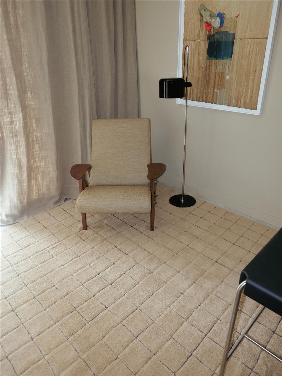 Lorena Canals waschbarer Teppich MOSAIC bernstein | 80x230cm - Sir Henrys