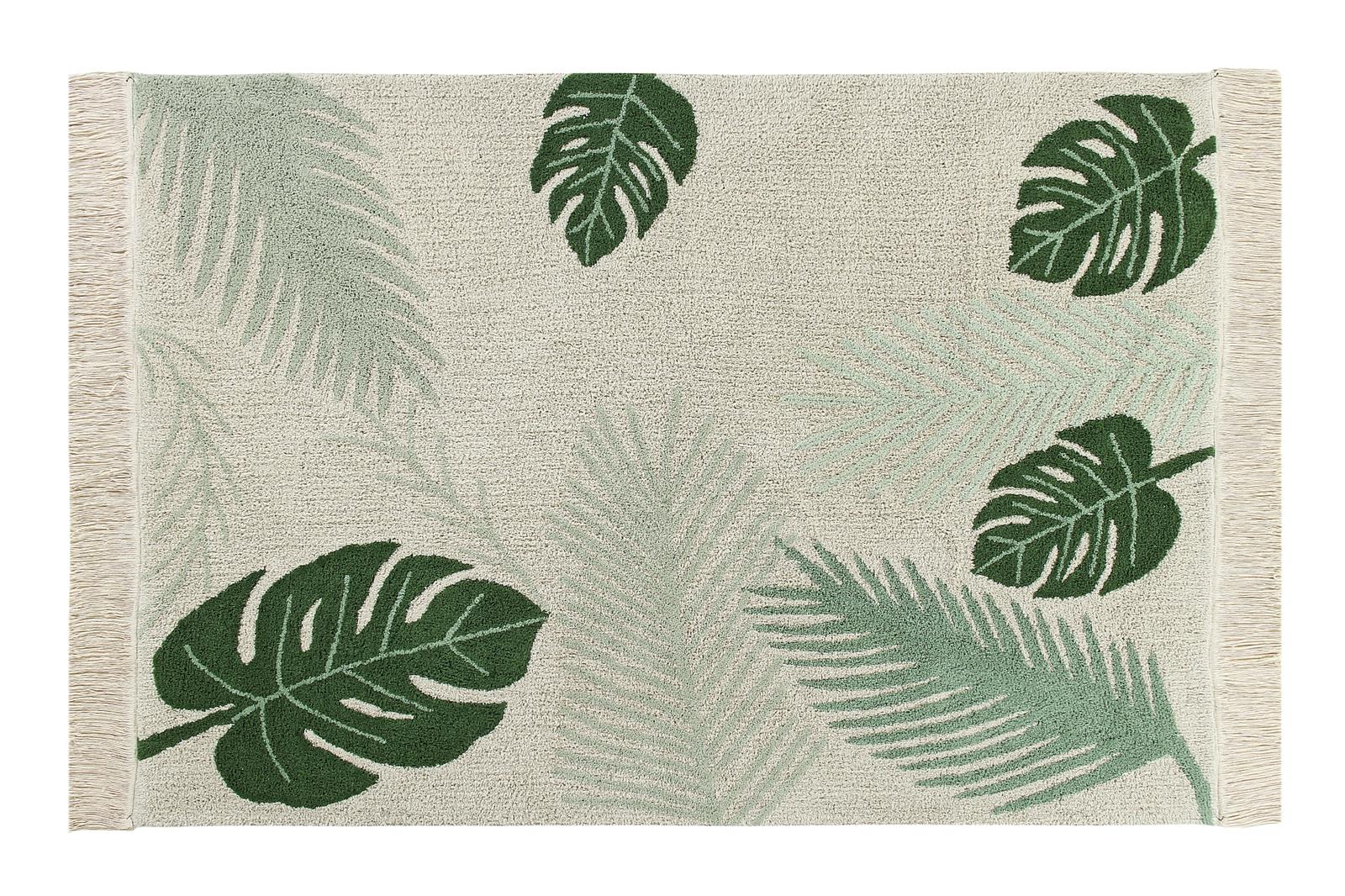 Lorena Canals waschbarer Teppich TROPICAL grün | 200x140 cm - Sir Henrys