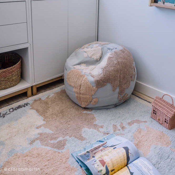 Lorena Canals waschbarer Teppich VINTAGE MAP | 200x140cm - Sir Henrys
