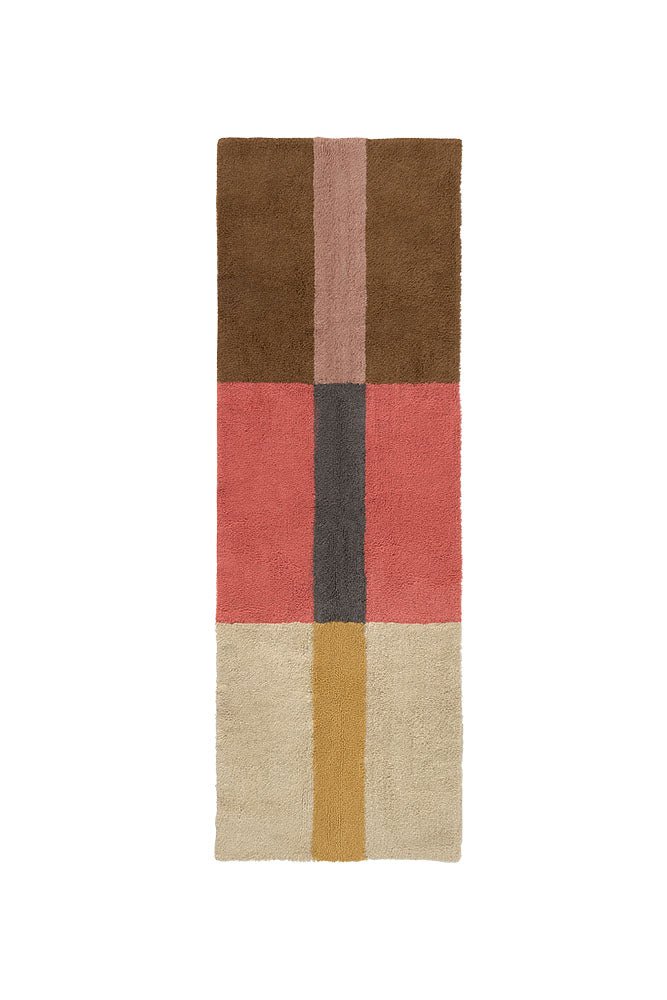 Lorena Canals Wollläufer Teppich CHROMA gewürzkoralle | 80x230cm - Sir Henrys