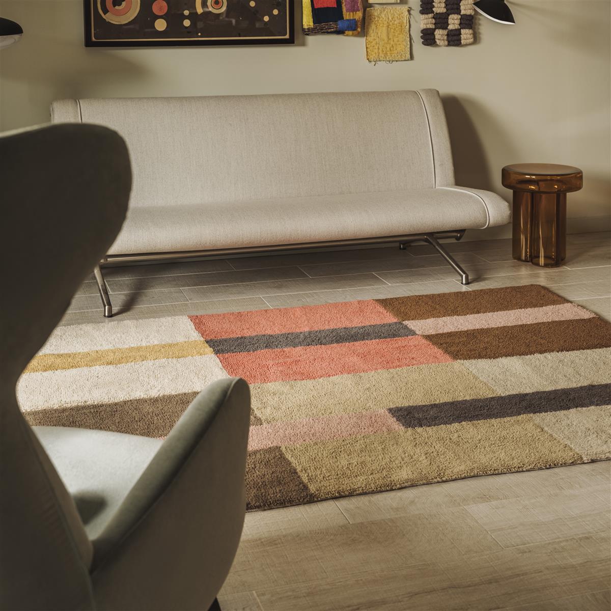 Lorena Canals Wollläufer Teppich CHROMA gewürzkoralle | 80x230cm - Sir Henrys