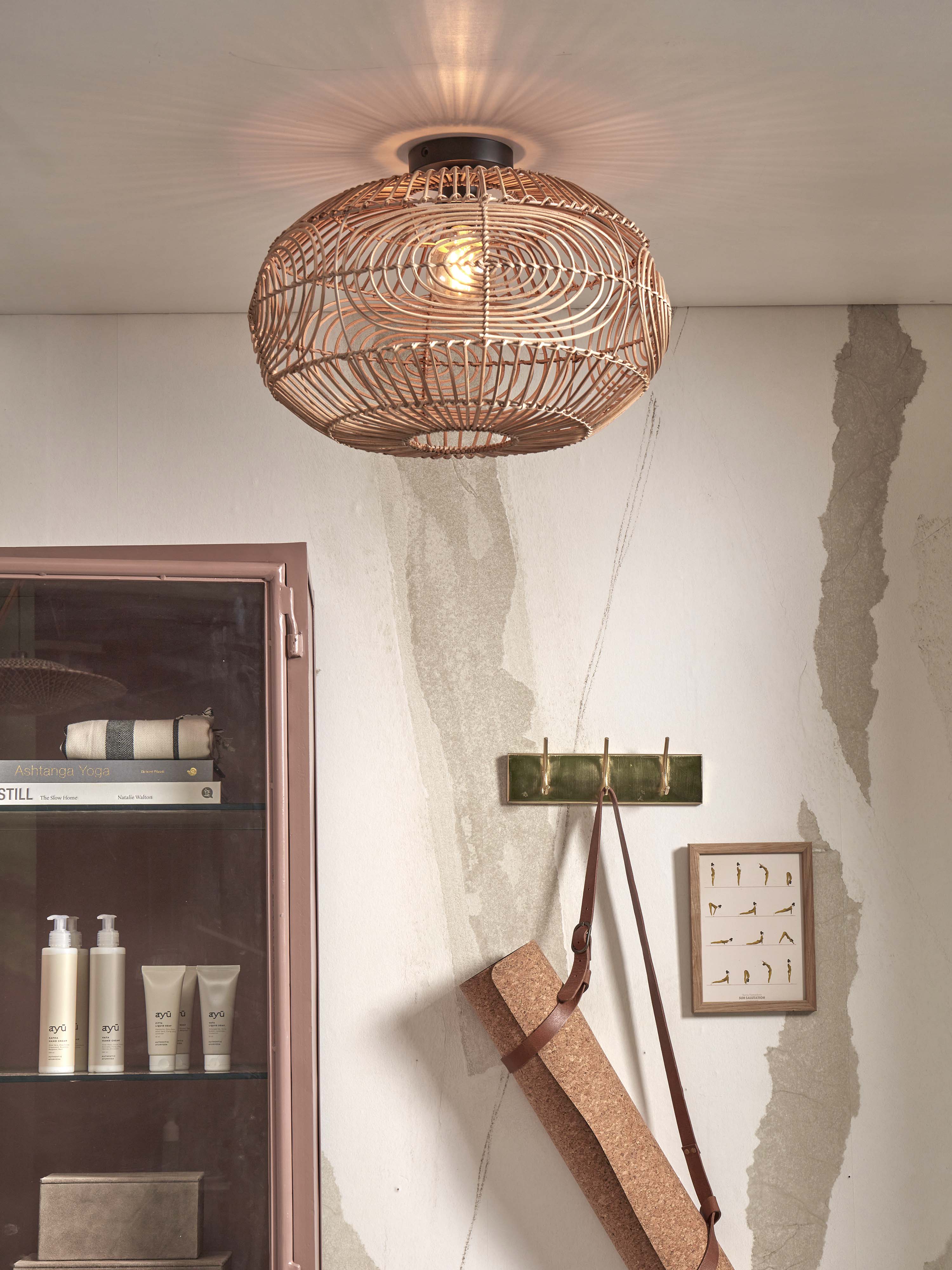 Good&Mojo Deckenlampe MADEIRA braun | 48x48x30cm
