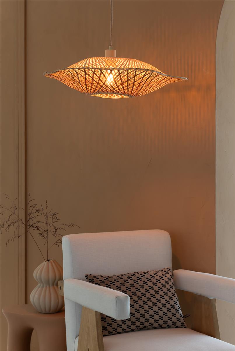 Good&Mojo Hängelampe MADURA natur/braun | 220x60x17cm