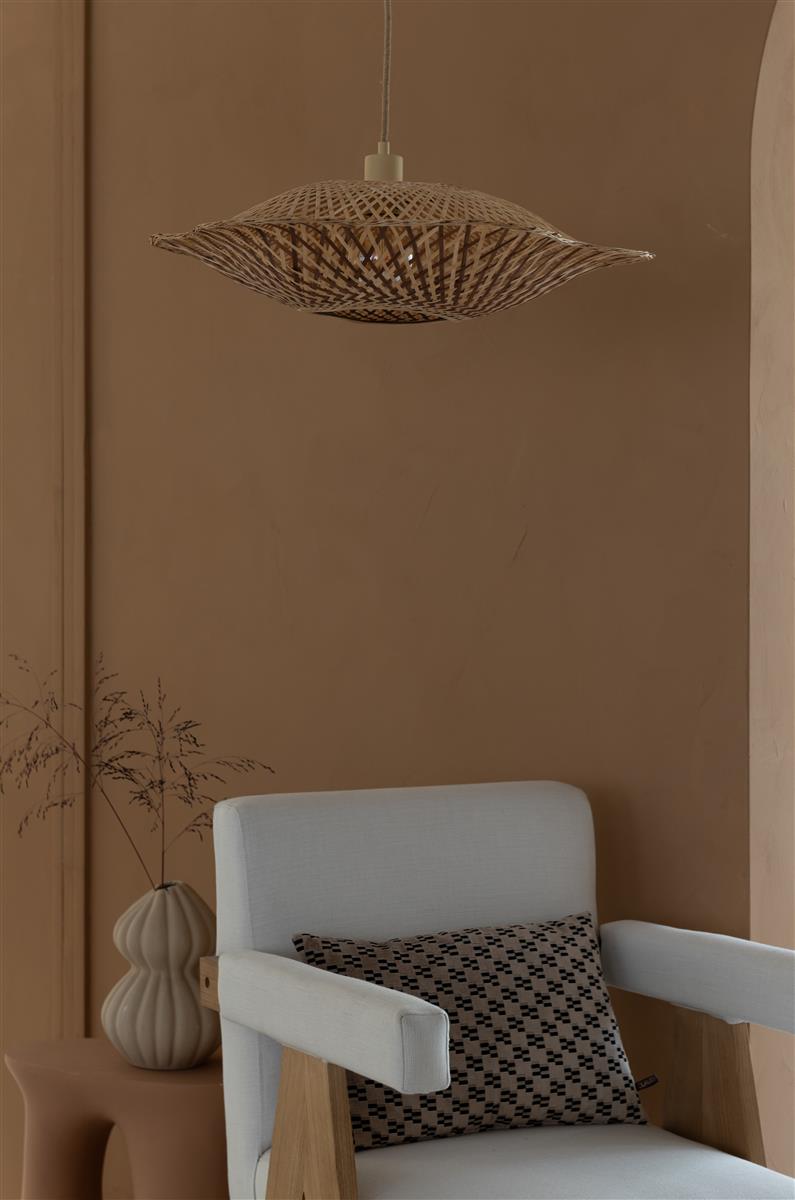 Good&Mojo Hängelampe MADURA natur/braun | 220x60x17cm