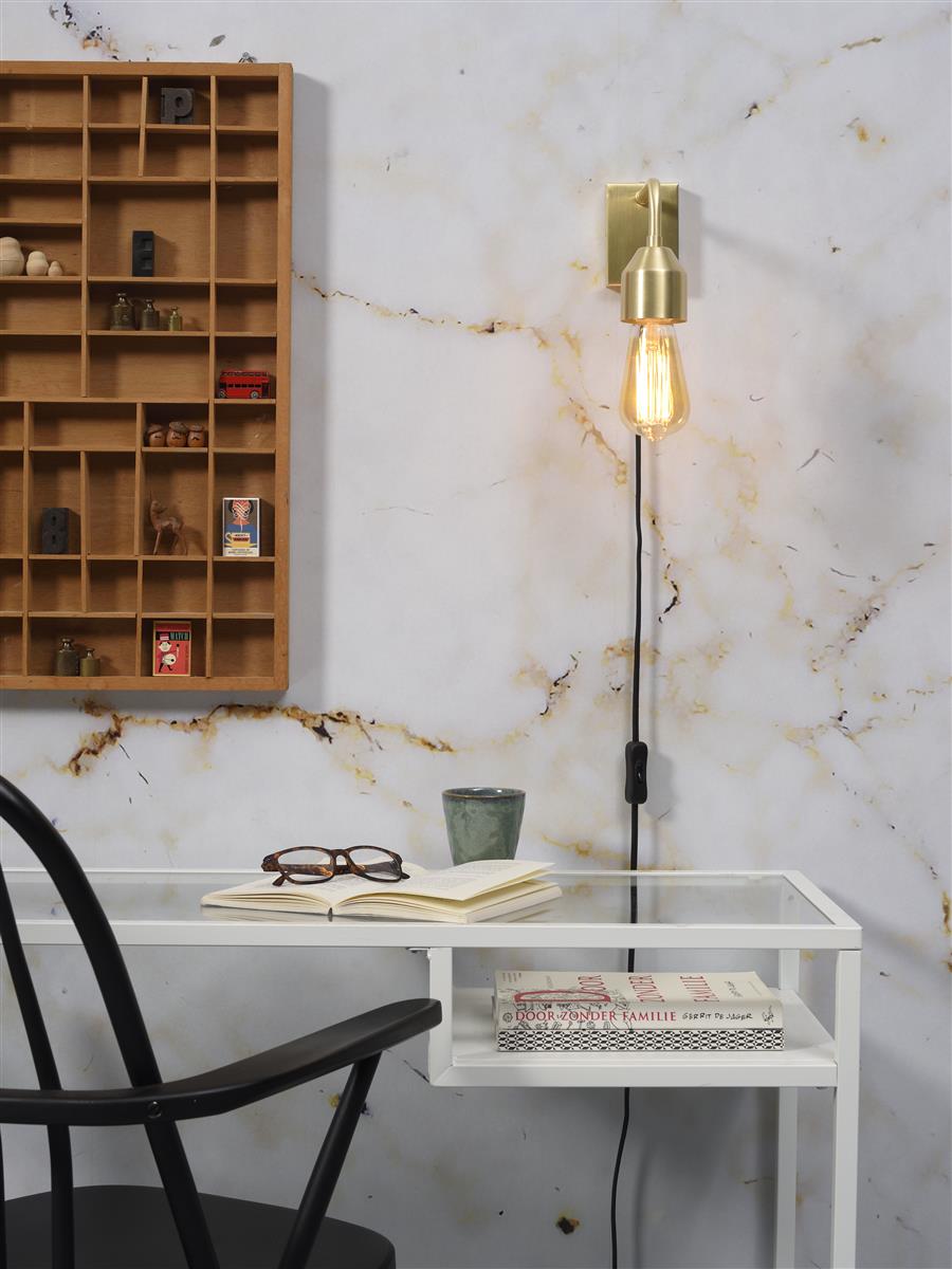 It's about RoMi Wandleuchte MADRID gold | 20x7x15cm