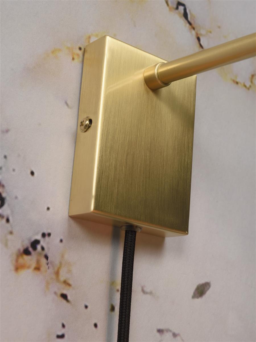 It's about RoMi Wandleuchte MADRID gold | 20x7x15cm