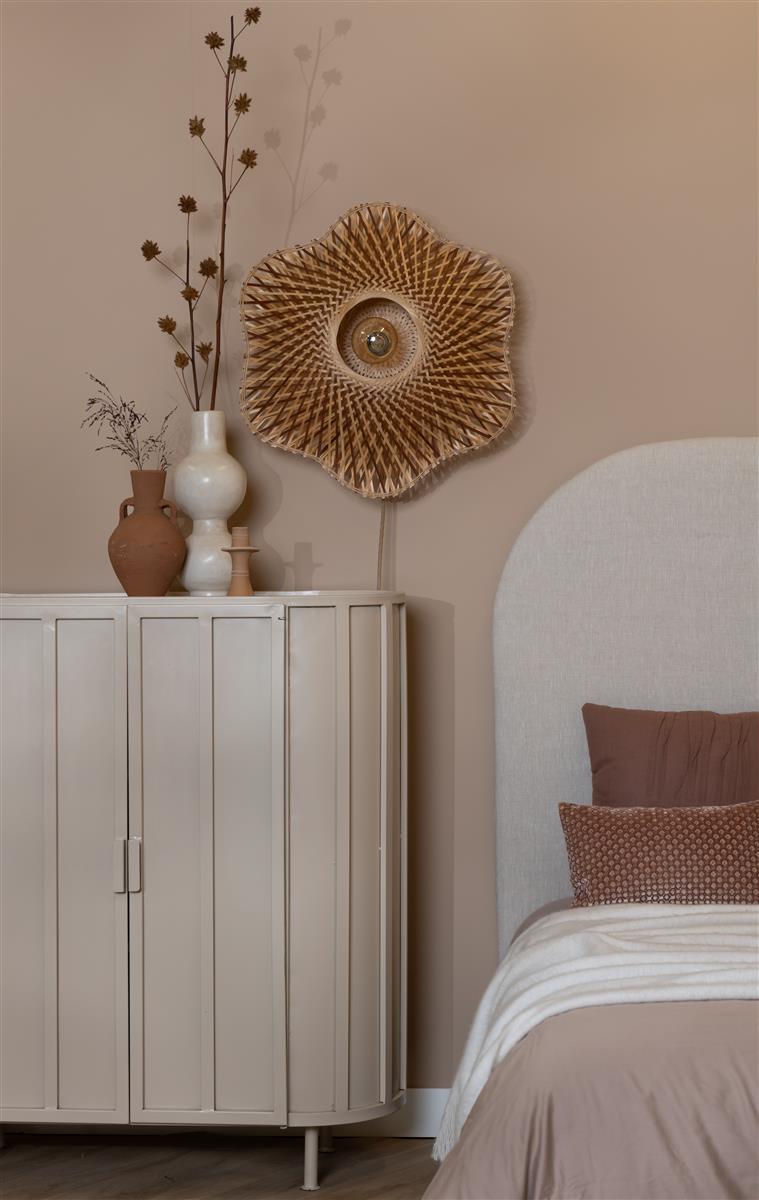 Good&Mojo Wandleuchte MADURA natur braun | 60x60x60cm