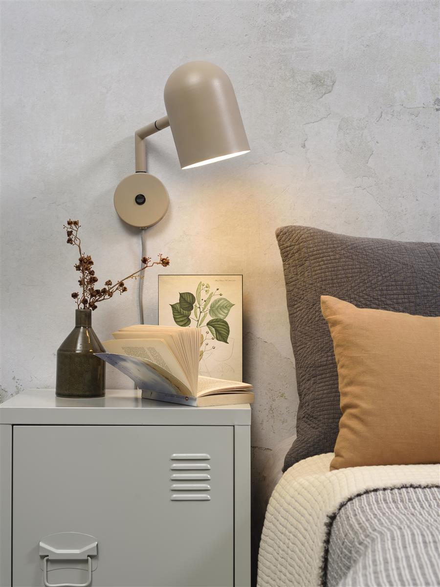 It's about RoMi Wandleuchte MARSEILLE grau | 29x12x27cm