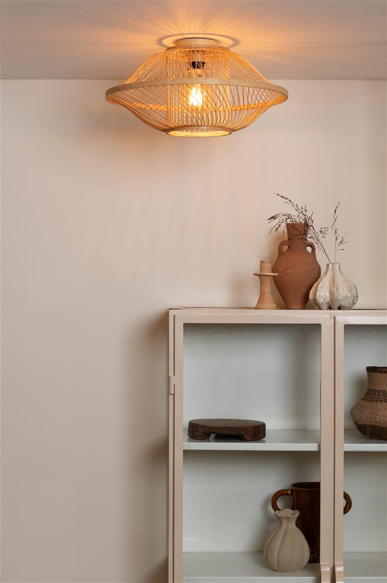 Good&Mojo Deckenlampe MAUI natur | 25x50x25cm