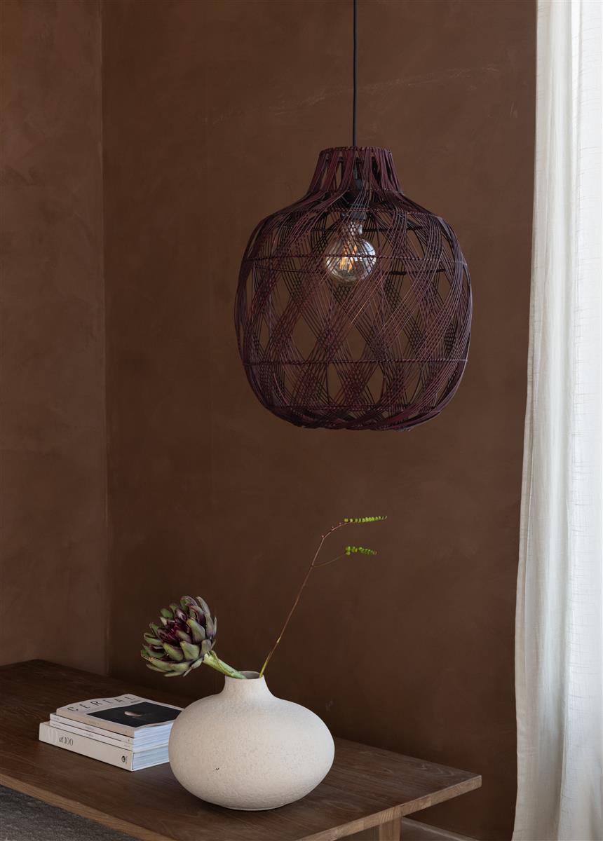 Good&Mojo Hängelampe MENDOZA burgund | 253x40x53cm
