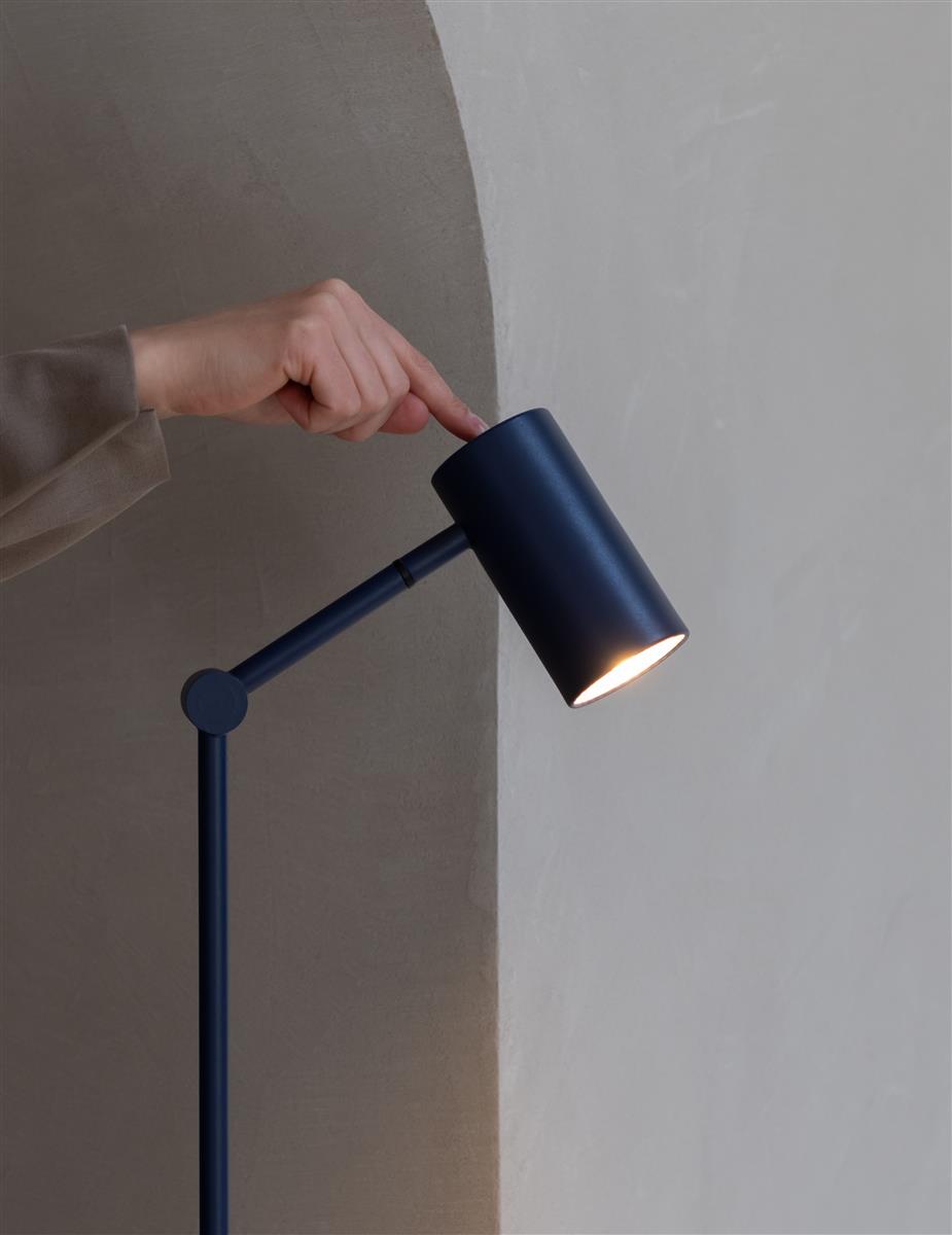It's about RoMi Stehlampe MONTREUX dunkelblau | 22x22x134cm