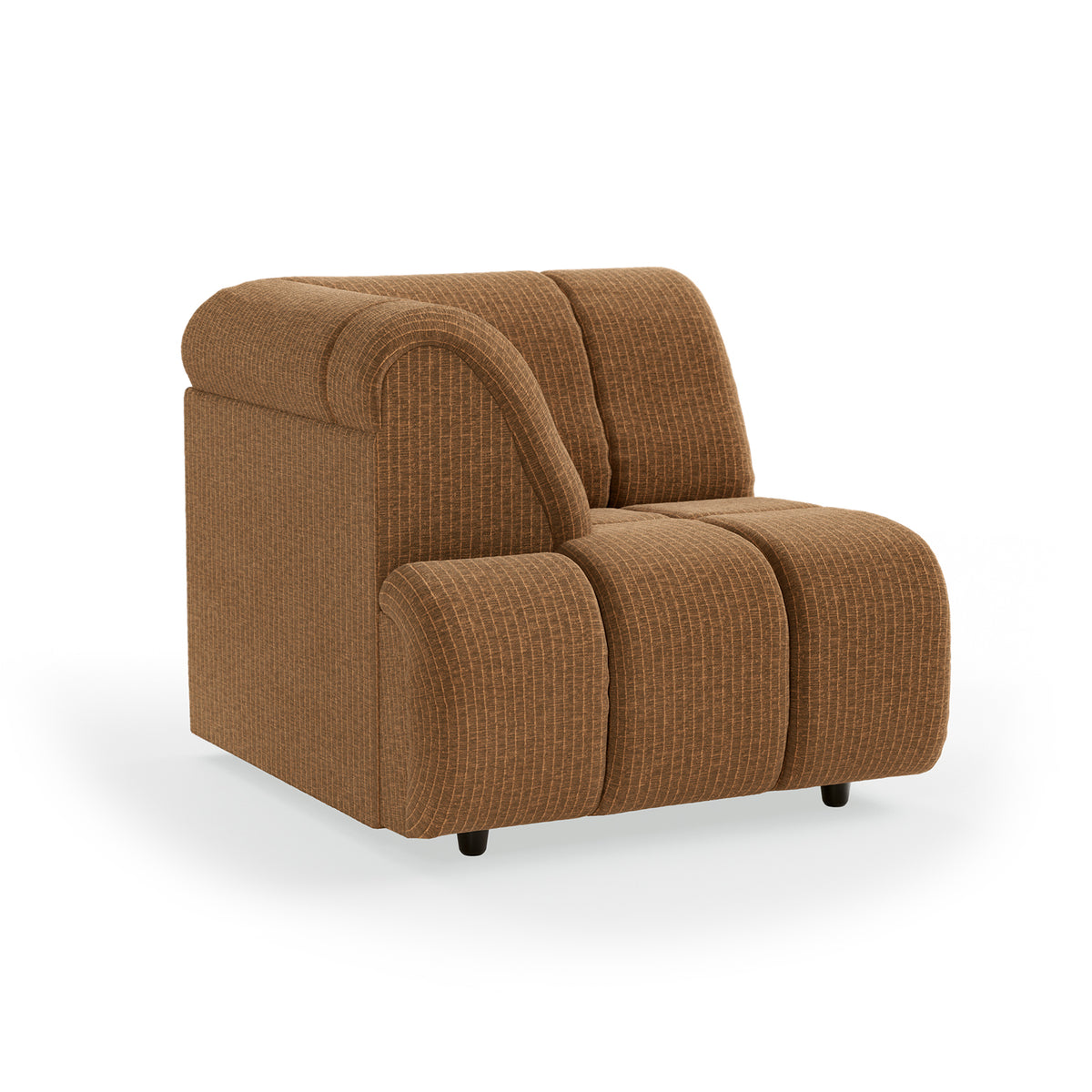 HKliving modulare Couch WAVE Cordsamt altgold