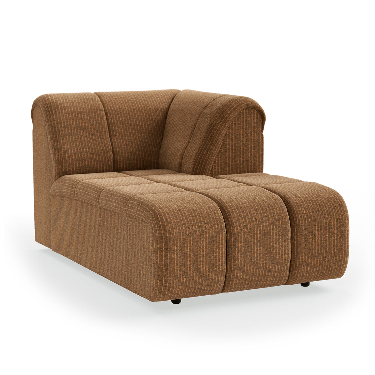 HKliving modulare Couch WAVE Cordsamt altgold