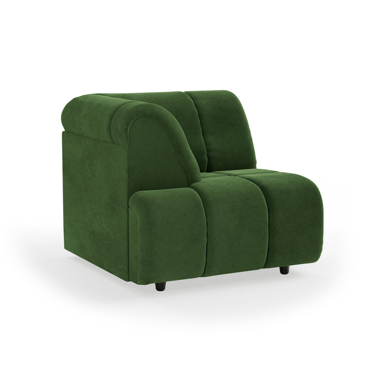 HKliving modulare Couch WAVE royal velvet green