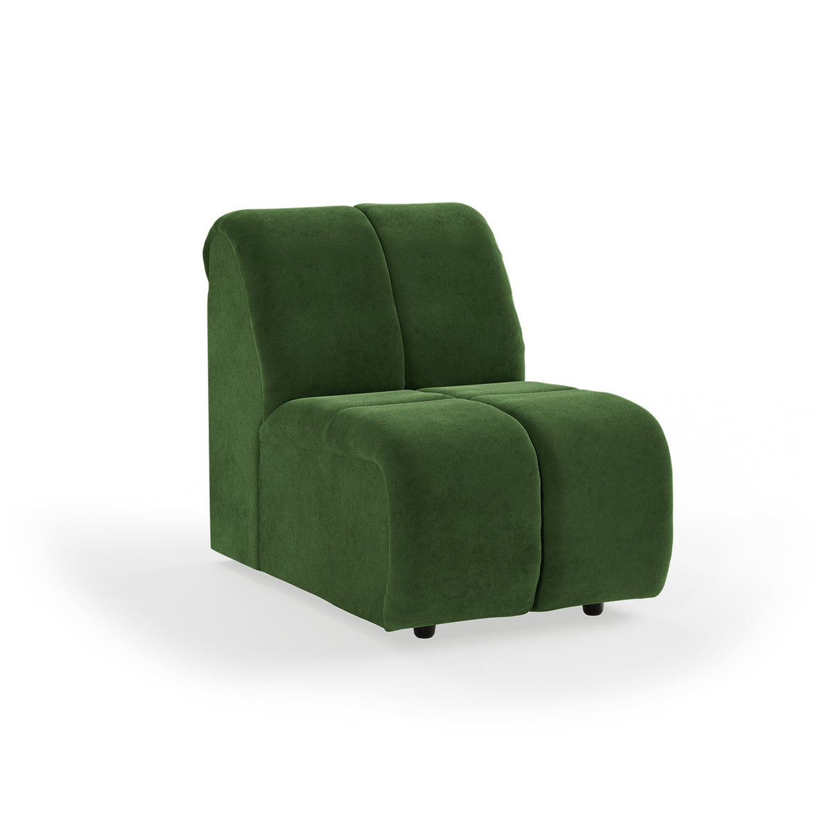 HKliving modulare Couch WAVE royal velvet green