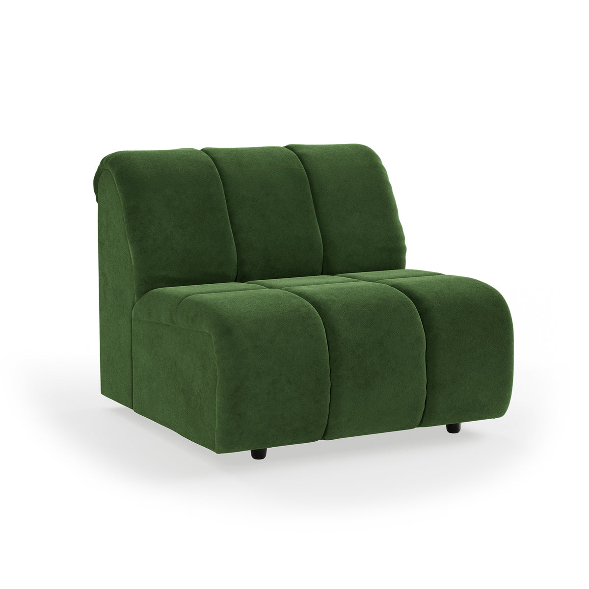 HKliving modulare Couch WAVE royal velvet green