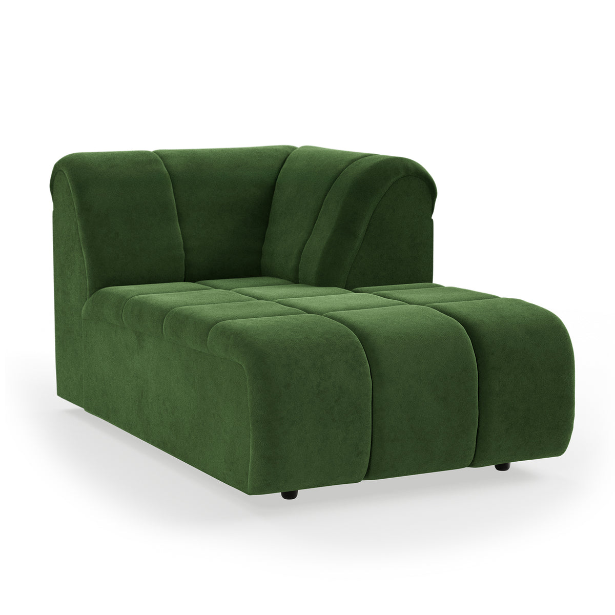HKliving modulare Couch WAVE royal velvet green