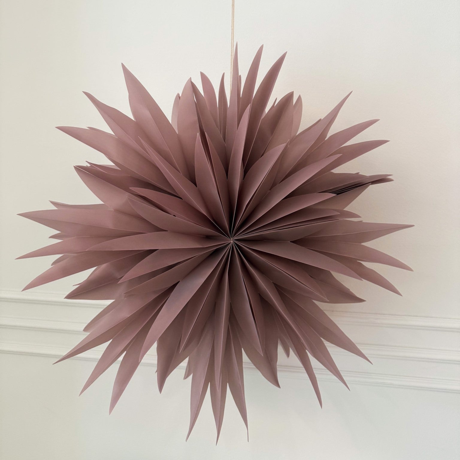 Only Natural Papierstern ROSE M dusty pink | 60cm - Sir Henrys